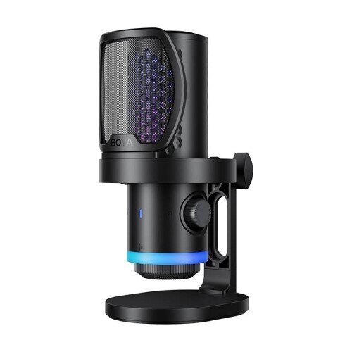 BOYA CastMic G40 RGB USB Gaming Mic with Noise Cancellation - Desktop Stand