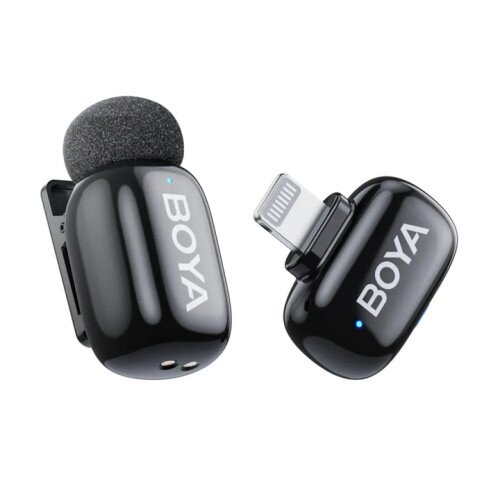 BOYA Mini Ultracompact 2.4GHz Wireless Microphone System - (Lightning) RX +1 TX - Black