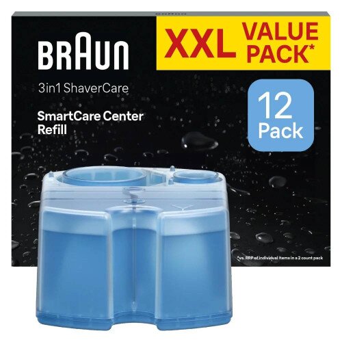 Braun 3in1 ShaverCare Cleaning Cartridges 12 Pack