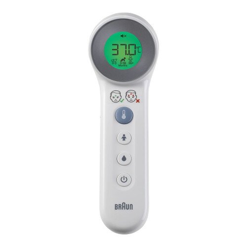 Braun No Touch + Touch Forehead Thermometer with Age Precision - White