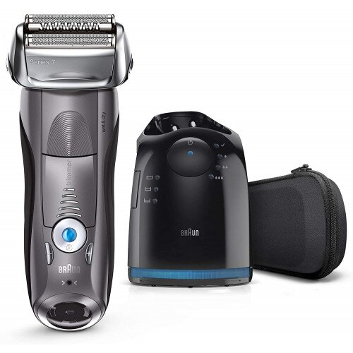 Braun Series 7 7865cc Wet & Dry Shaver with SmartCare Center and Travel Pouch