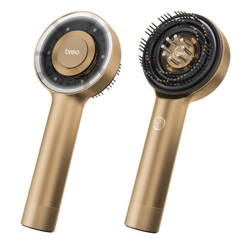 Breo S3 Scalp Massaging Brush - Gold