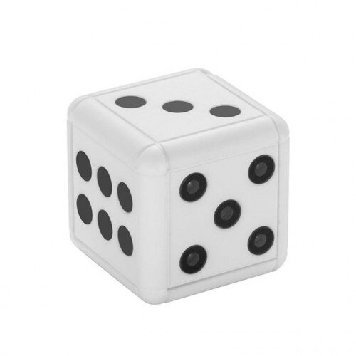 Brickhouse Security Miniature Dice Hidden Camera - White