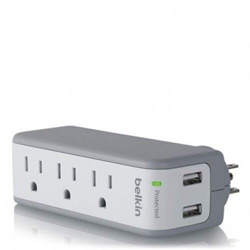 Belkin SurgePlus USB Swivel Charger (10 Watts, Combined)