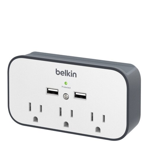 Belkin USB Wall Mount Surge Protector with Cradle