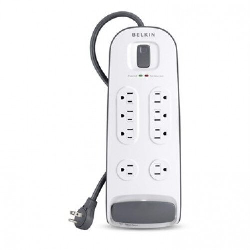 Belkin 8-outlet Surge Protector with 6 ft Power Cord with Telephone Protection
