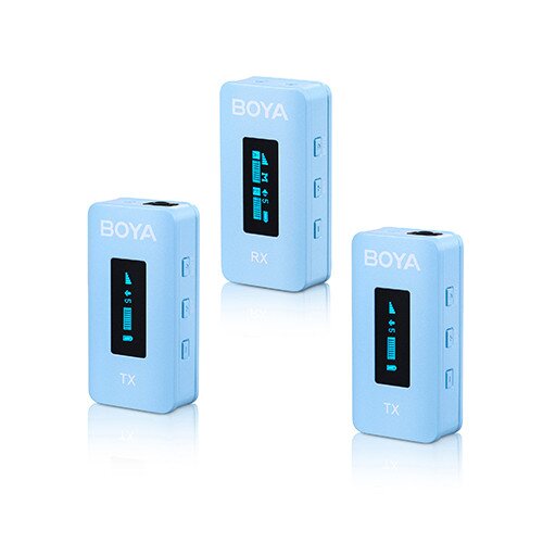 BOYA BY-XM6-K2B Ultracompact 2.4GHz Dual-Channel Wireless Microphone System