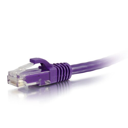 C2G Cat6a Snagless Unshielded (UTP) Ethernet Network Patch Cable - Purple - 25 FT