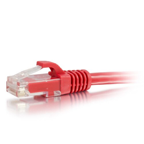 C2G Cat6a Snagless Unshielded (UTP) Ethernet Network Patch Cable - Red - 1 FT