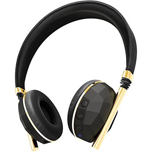 Caeden Linea No10 Wireless On Ear Headphones - Carbon & Gold