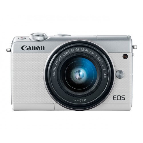 Canon EOS M100 Mirrorless Camera EF-M 15-45mm IS STM Kit - White
