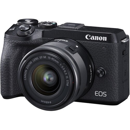 Canon EOS M6 Mark II w/15-45mm + Mount Adapter