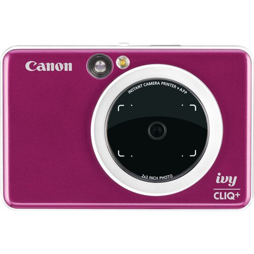 Canon IVY CLIQ+ Instant Camera & Portable Printer - Ruby Red