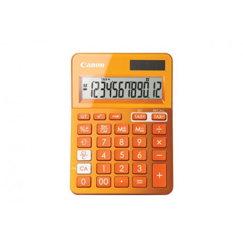 Canon LS-123K Metallic Basic Calculator - Orange
