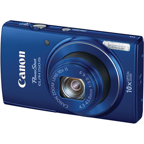 Canon PowerShot ELPH 150 IS Digital Camera - Blue