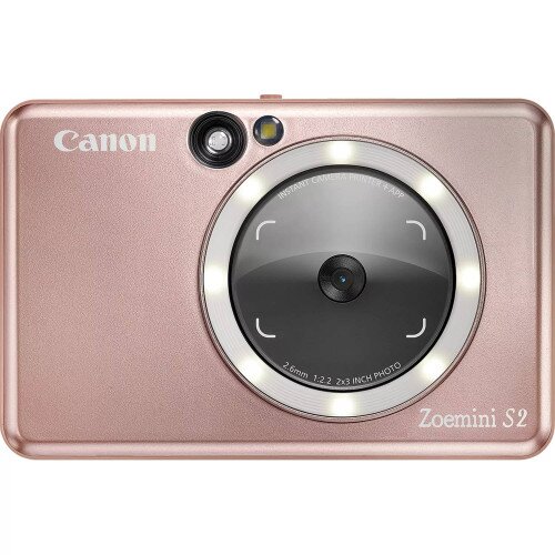 Canon Zoemini S2 Instant Camera Colour Photo Printer - Rose Gold
