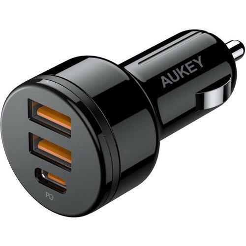 AUKEY CC-Y16 (Dual USB-A/USB-C) Car Charger - 36W