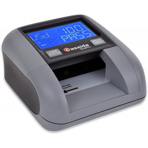 Cassida Quattro 4-Way Orientation Automatic Counterfeit Detector with Rechargeable Battery