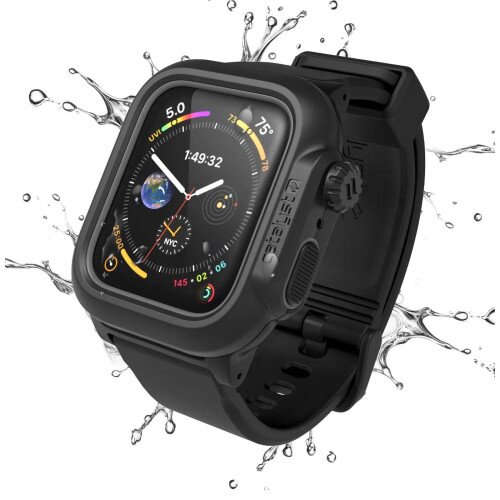 Catalyst 100M Waterproof Case + Band for Apple Watch Series 6/5/4/SE (Gen 2/1) - Stealth Black - 44mm