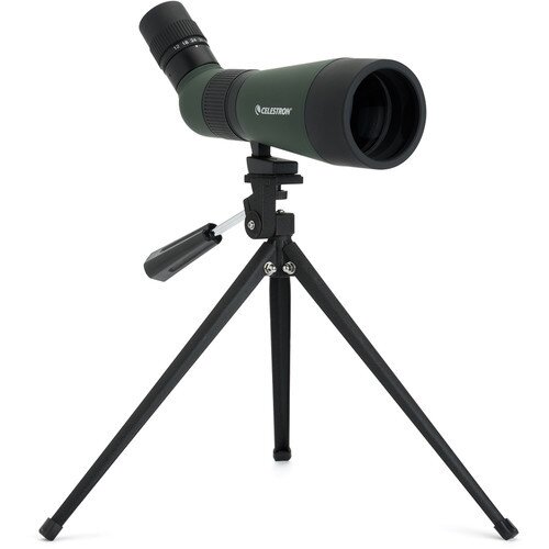Celestron LandScout 12-36x60mm Angled Zoom Spotting Scope with Table-top Tripod