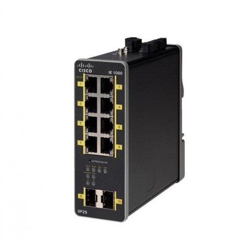 Cisco IE 1000-8P2S-LM Industrial Ethernet Switch