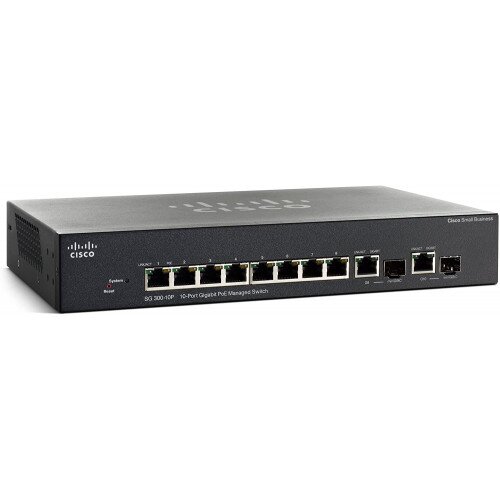 Cisco SG300-10P 10-Port Gigabit PoE Managed Switch