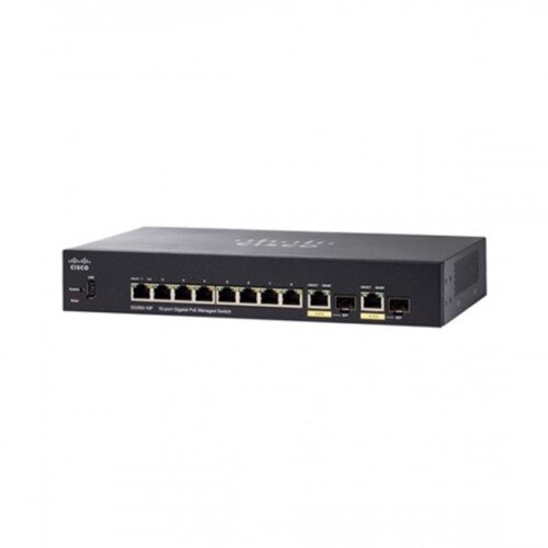 Cisco SG350-10PP 10-Ports Gigabit PoE Managed Switch