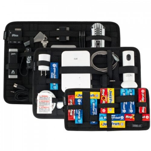 Cocoon Grid-It! Organizer Bundle Contains 3 Grids Small, Medium and Large - Black