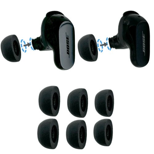 Comply Foam Ear Tips For Bose QuietComfort Ultra & QuietComfort II - Assorted S/M/L (1 Pair Each)