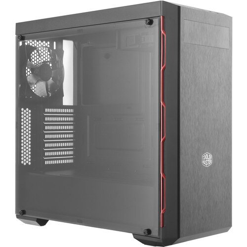 Cooler Master MasterBox MB600L Computer Case - Red with ODD