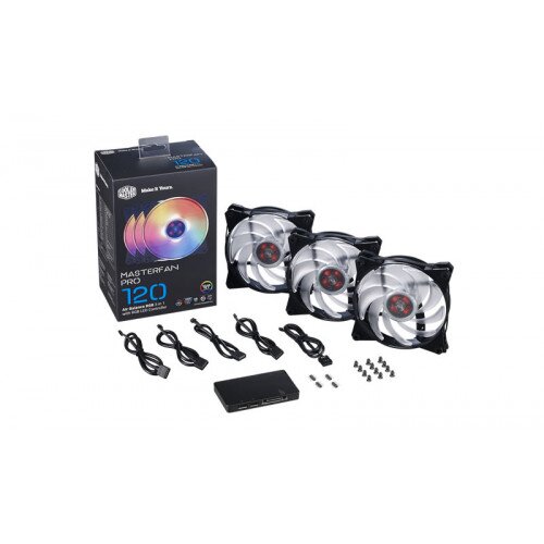 Cooler Master MasterFan Pro 120 Air Balance RGB 3 in 1 with RGB LED Controller