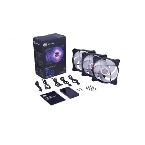 Cooler Master MasterFan Pro 140 Air Pressure RGB 3 in 1 with RGB LED Controller