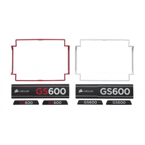 Corsair 600GS Trim Insert Accessories Kit, Red and White