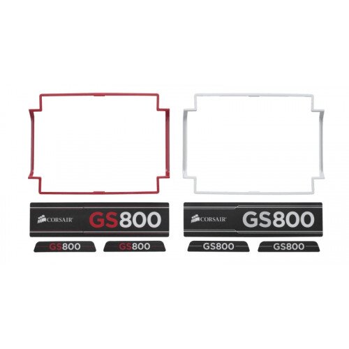 Corsair 800GS Trim Insert Accessories Kit, Red and White