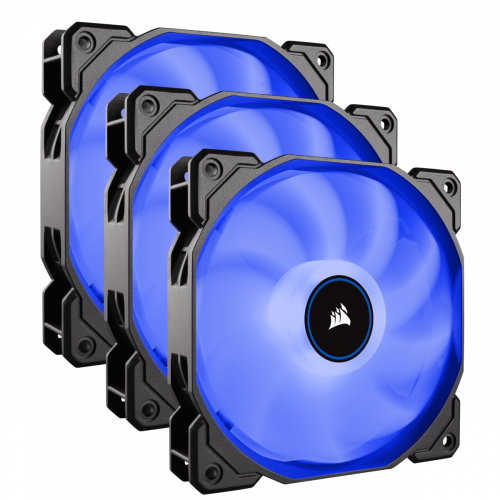 Corsair Air Series AF120 LED (2018) Case Fan - Blue - Triple Pack - 120mm x 25mm