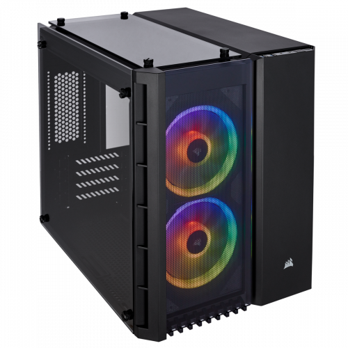 Corsair Crystal Series 280X RGB Tempered Glass Micro ATX Computer Case