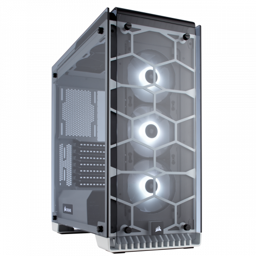 Corsair Crystal Series 570X RGB ATX Mid-Tower Case - White