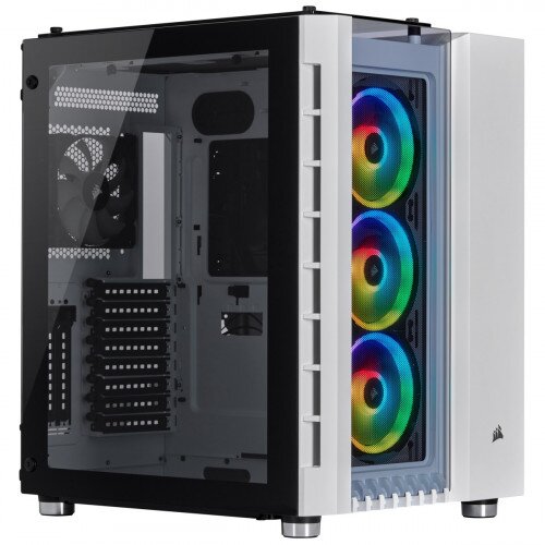 Corsair Crystal Series 680X RGB ATX High Airflow Tempered Glass Smart Computer Case - White