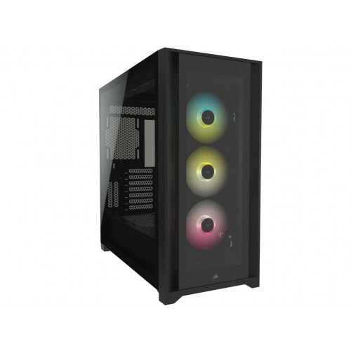 Corsair iCUE 5000X RGB Tempered Glass Mid-Tower ATX PC Smart Case