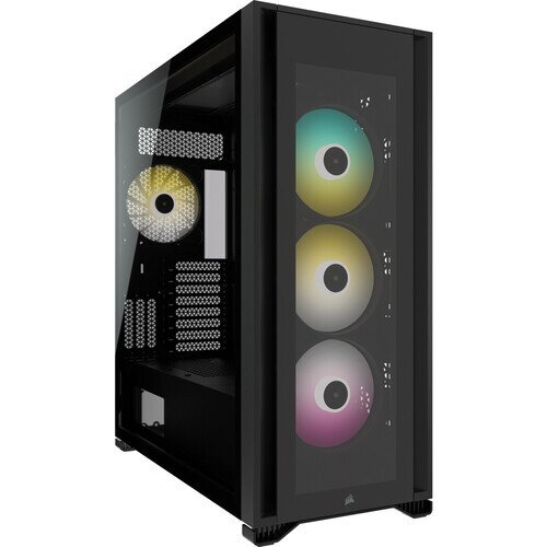 Corsair iCUE 7000X RGB Tempered Glass Full-Tower ATX PC Case - Black