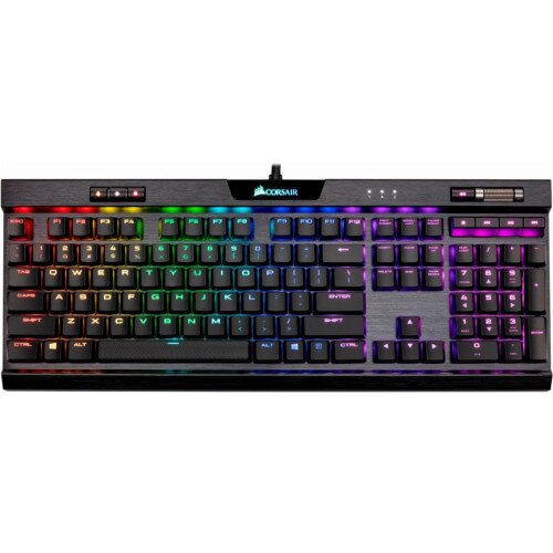 Corsair K70 RGB MK.2 Low Profile RAPIDFIRE Mechanical Gaming Keyboard - Cherry MX Low Profile Speed