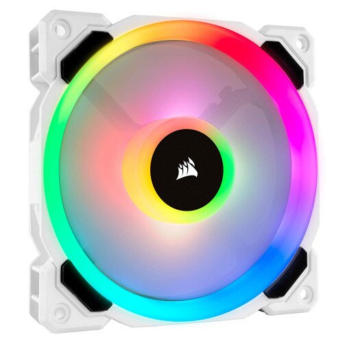 Corsair LL120 RGB 120mm Dual Light Loop White RGB LED PWM Fan