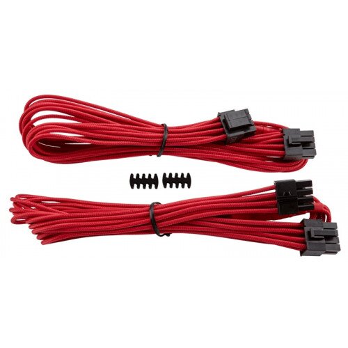 Corsair Premium Individually Sleeved EPS12V/ATX12V Cables, Type 4 (Generation 3) - Red