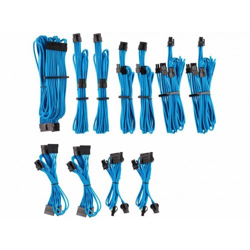 Corsair Premium Individually Sleeved PSU Cables Pro Kit Type 4 Gen 4 - Blue