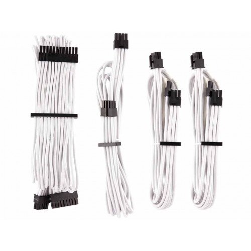Corsair Premium Individually Sleeved PSU Cables Starter Kit Type 4 Gen 4 - White