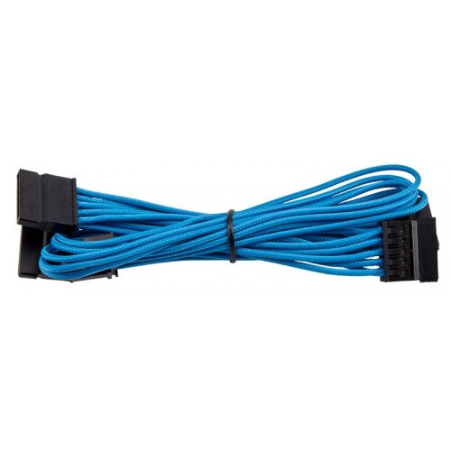 Corsair Premium Individually Sleeved SATA Cable, Type 4 (Generation 3) - Blue