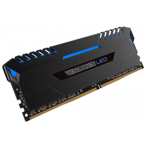 Corsair Vengeance LED - 64GB (4 x 16GB) DDR4 DRAM - 3000MHz C15 Memory Kit - Blue LED