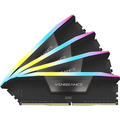 Corsair Vengeance RGB 64GB (4x16GB) DDR5 DRAM 6000MT/s CL36 Memory Kit - Black