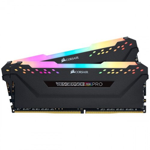 Corsair VENGEANCE RGB PRO DDR4 DRAM Memory Kit - Black - 16GB Kit (2 x 8GB) - 2666MHz CL16