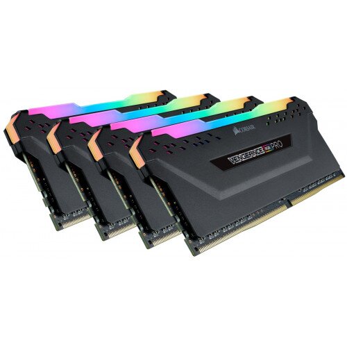 Corsair VENGEANCE RGB PRO DDR4 DRAM Memory Kit - Black - 32GB Kit (4 x 8GB) - 3200MHz C14